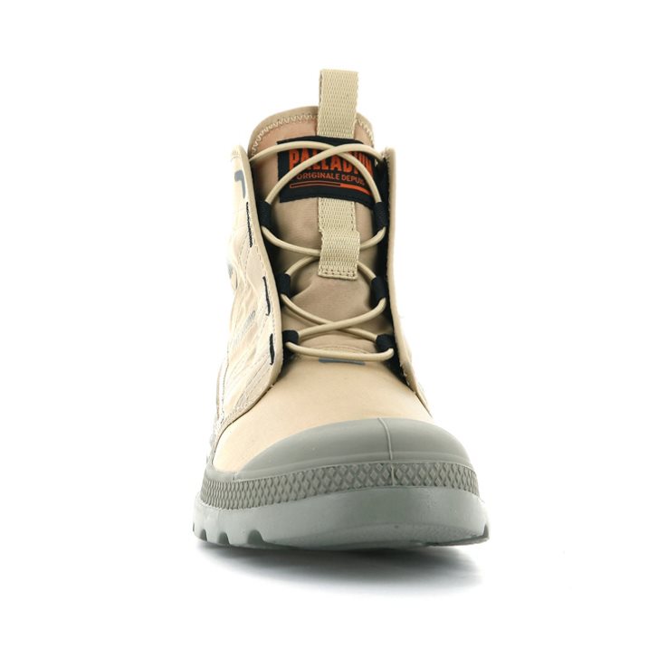 Palladium Pampa Travel Lite Women's Boots Khaki | UK O920-XTD